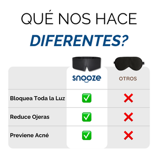 Antifaz de Seda Para Dormir Snooze