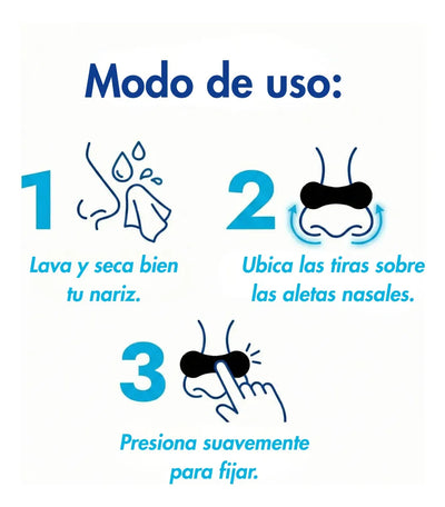 Tiras Nasales Anti Ronquidos - Snooze