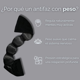 Antifaz con Peso Snooze