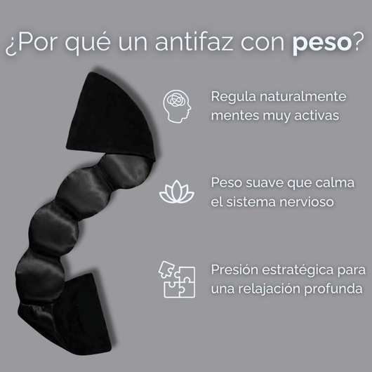Antifaz con Peso Snooze