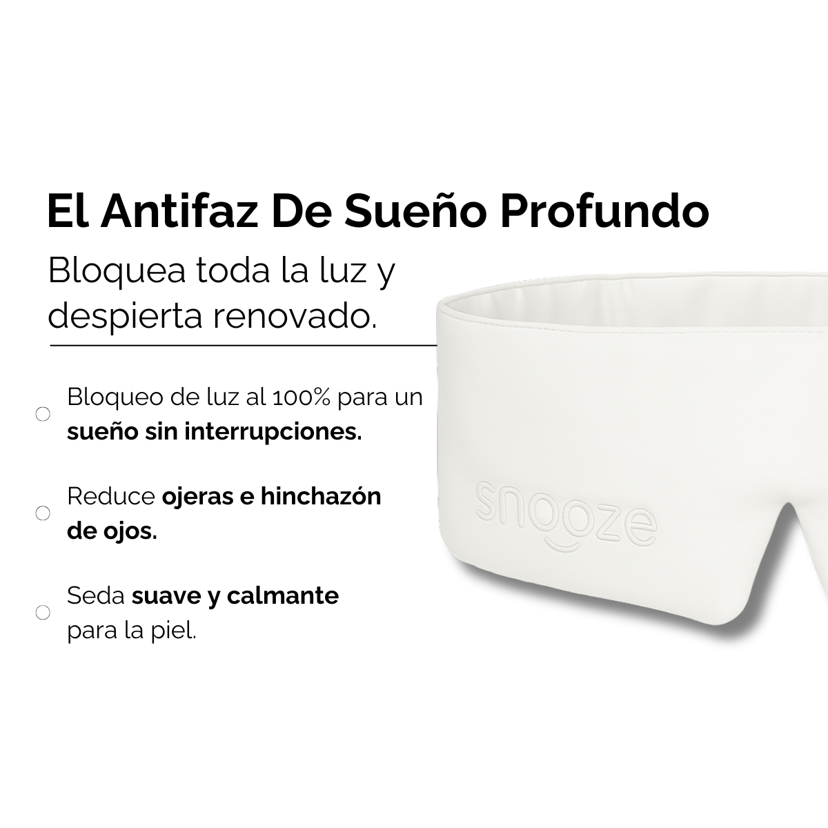 Antifaz de Seda Para Dormir Snooze