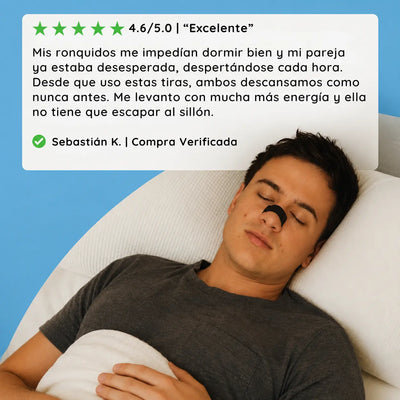 Tiras Nasales Anti Ronquidos - Snooze